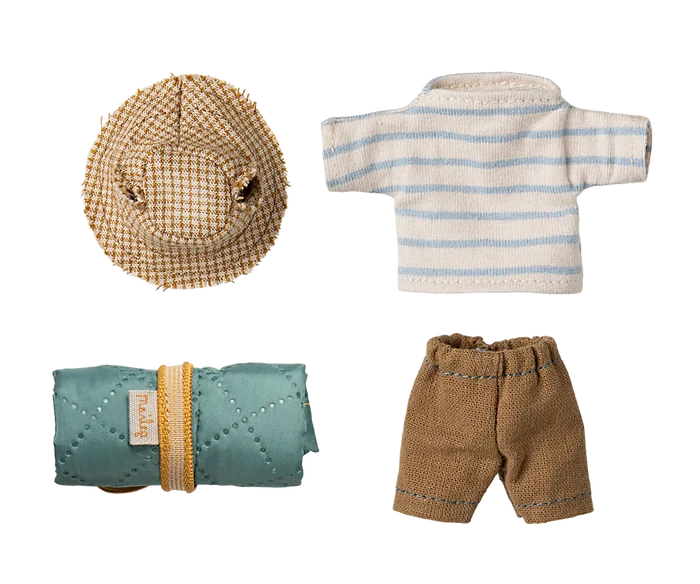 Maileg - Big Brother Mouse - Hiker - Stripes - Set