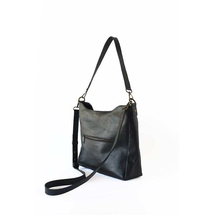 Black Midsized Crossbody