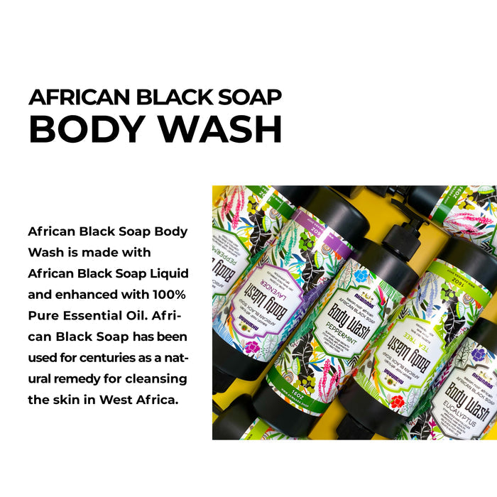 Black Soap Body Wash (Eucalyptus) 16oz