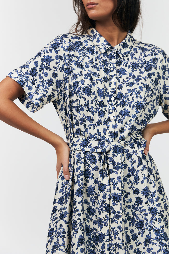 BLAKE MIDI DRESS in Blue by Lollys Laundry