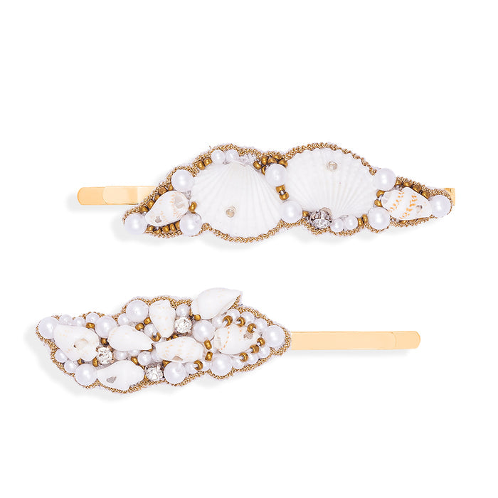 Bling Gift Box with 1 Crystal Turban, 1 Embellished Hair Bow and 4 Embroidered Hair Pins  - Gold