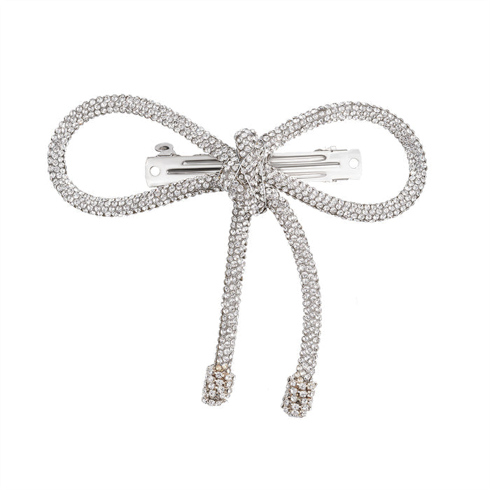 Bling Gift Box with 1 Embroidered Turban, 1 Crystal Hair Bow and 2 Crystal Hair Bands - Rose Gold