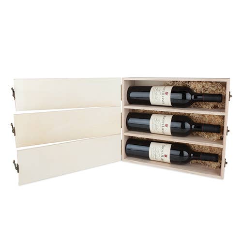 Boulevard Newlywed's Anniversary Wooden Wine Box by Twine