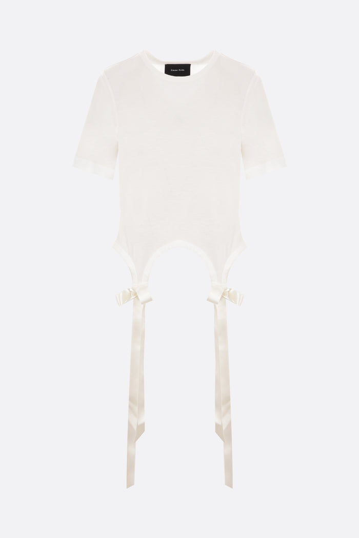 Bow Tail t-shirt in jersey