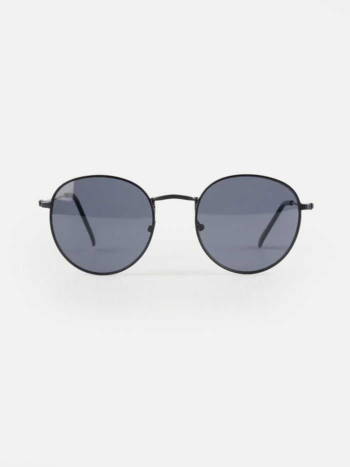 Brandon Wireframe Sunglasses | Matte Black-Image 1