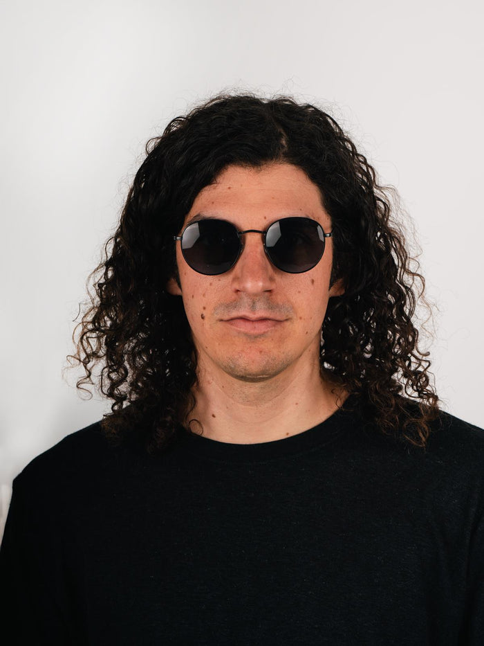 Brandon Wireframe Sunglasses | Matte Black-Image 4