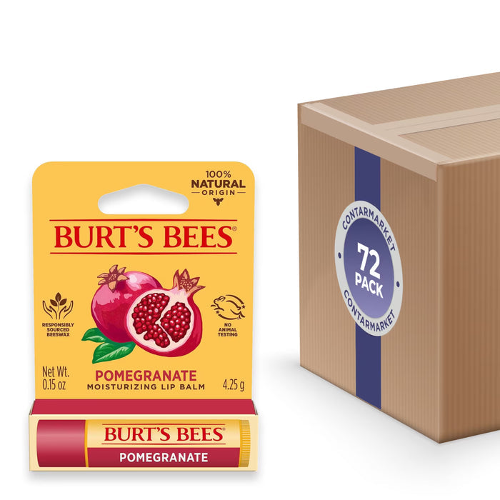 Burt’s Bees Beeswax Pomegranate Lip Balm - 0.15 oz - 72 Pack