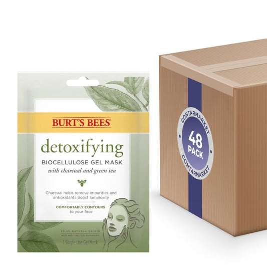 Burt’s Bees Detoxifying Biocellulose Gel Mask Green Tea - 48 Pack