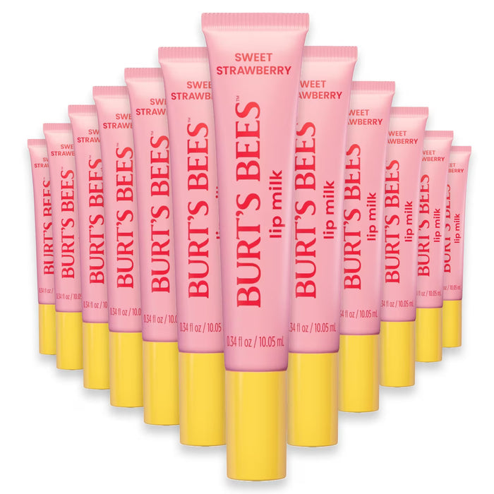 Burt’s Bees Sweet Strawberry Lip Milk, 0.34 oz - 24 Pack