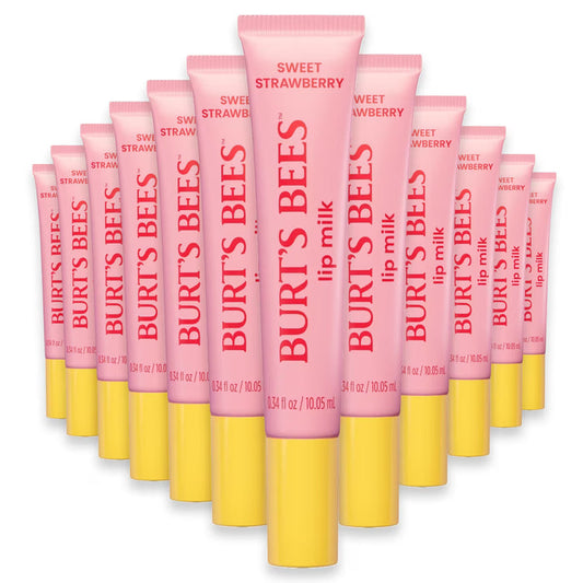 Burt’s Bees Sweet Strawberry Lip Milk, 0.34 oz - 24 Pack