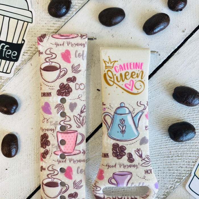Caffeine Queen Print Silicone Band For Samsung Watch - Fancy Bands