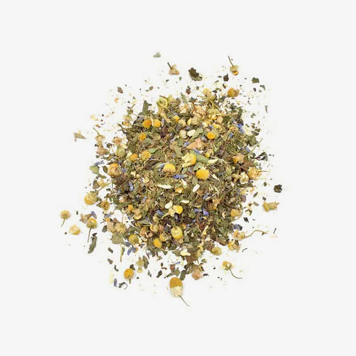 Love Tea Calming Loose Leaf Tea leaves, herbal blend to help support the nervous system.