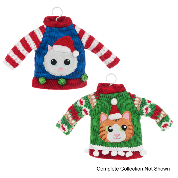 Cat Sweater Ornaments