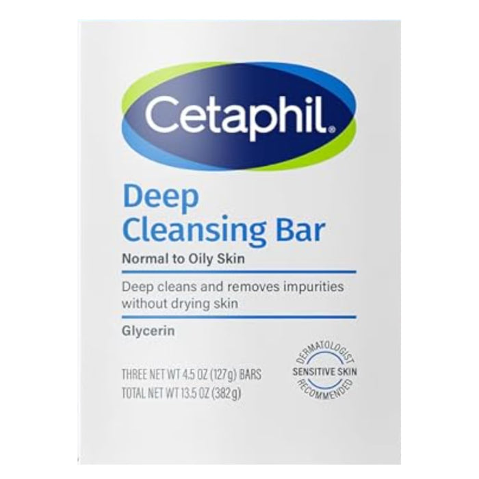 Cetaphil Antibacterial Sensitive Skin Cleansing Bar - 4.5 oz - 12 Pack
