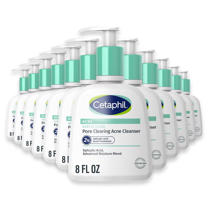 Cetaphil Gentle Clear Clarifying Acne Cream Cleanser - 8 oz - 12 Pack