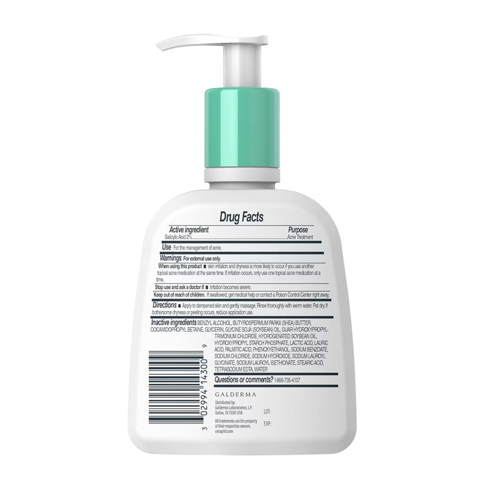 Cetaphil Gentle Clear Clarifying Acne Cream Cleanser - 8 oz - 12 Pack