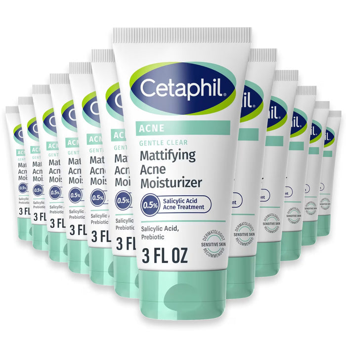 Cetaphil Gentle Clear Mattifying Acne Moisturizer - 3 oz - 12 Pack