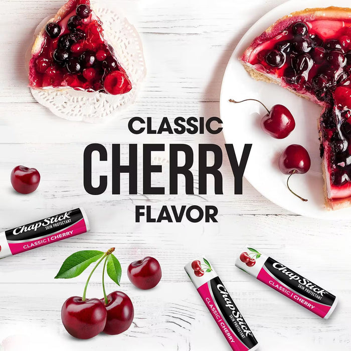 ChapStick Classic Cherry Lip Balm 0.15 oz - 3 Ct - 72 Pack