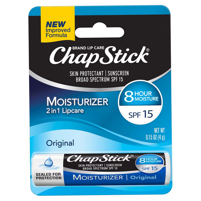 ChapStick Moisturizer Original Lip Balm SPF 15 - 0.15 oz - 144 Pack