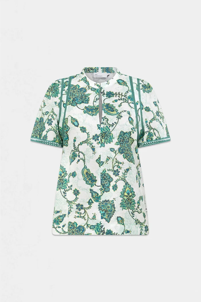 CHARM TOP in Garden Paisley by Zoe Kratzmann