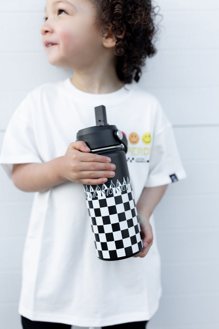 Checker Flame 16 Oz Water Bottle