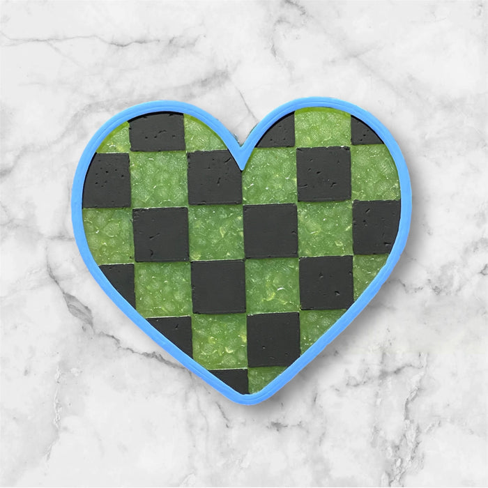 Checkered Heart Freshie