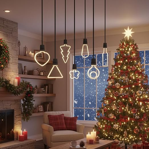 Christmas Decorative LED Bulb Set Warm White 2700K E27~6459