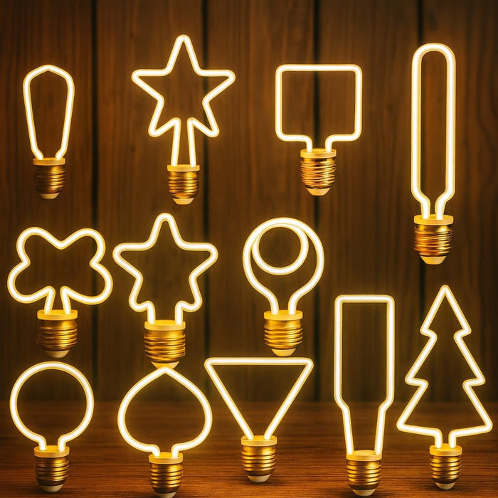 Christmas Decorative LED Bulb Set Warm White 2700K E27~6459