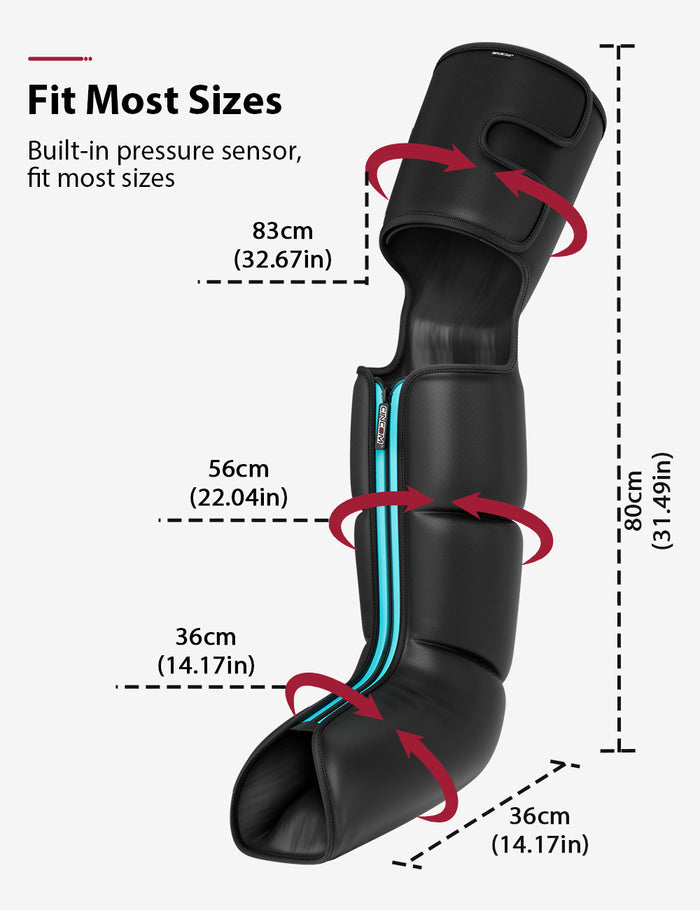 CINCOM 3 in 1 Full Leg Compression Massager for Circulation 105A