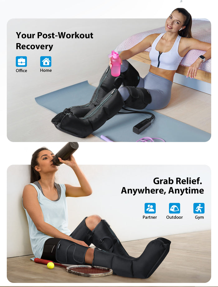 CINCOM Cordless Leg Compression Massager Boots