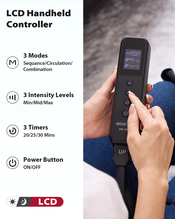 CINCOM Premium Compression Foot and Leg Massager 103A