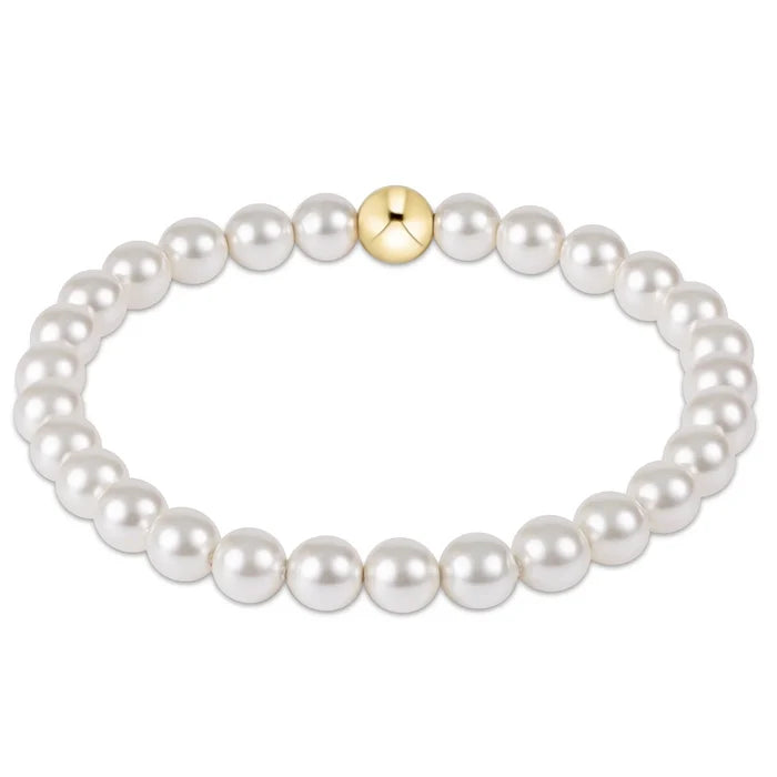 Classic Pearl 6mm bead Braclet