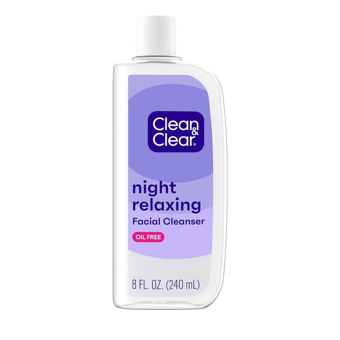 Clean & Clear Night Relaxing Deep Cleaning Face Wash -  8 oz - 24 Pack