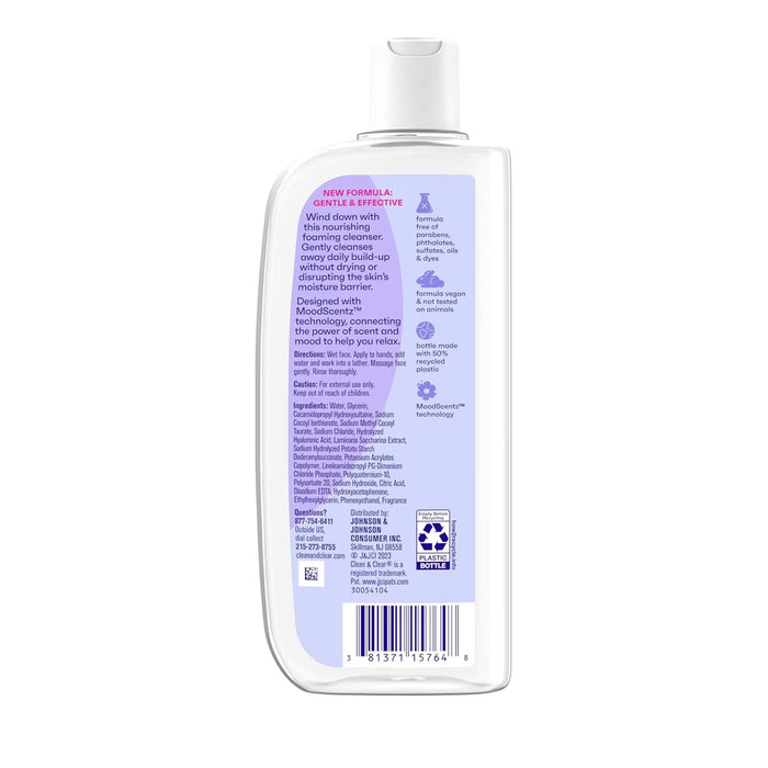 Clean & Clear Night Relaxing Deep Cleaning Face Wash -  8 oz - 24 Pack