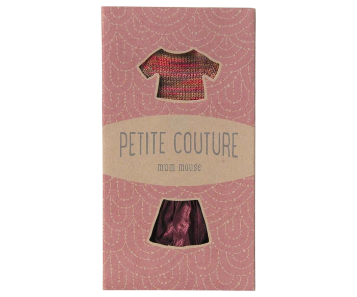 Maileg - Clothes For Mouse - Skirt And Knitted Blouse