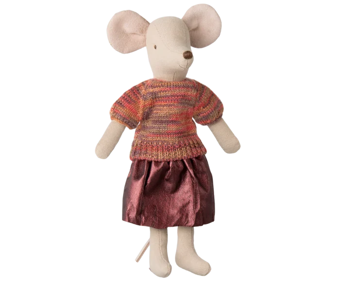 Maileg - Clothes For Mouse - Skirt And Knitted Blouse - Lifestyle Cut