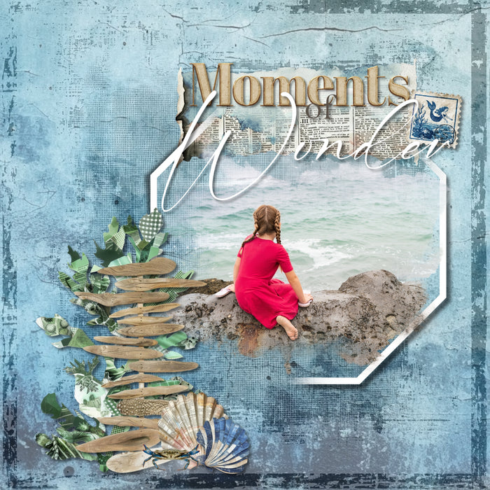 Love distressed wood backgrounds? Now you can create your own with these Enhanced Digital Art Easy Mask Frame Effects and Overlay Embellishments by Lucky Girl Creative digital art for digital scrapbooking. Perfect for beach vacations, western and farm pages, and so much more! With 24 unique grunge wood textures, these designs can be used as is, filled with paper, colorized, or used as Blend effects. Now you can design your own backgrounds! Make subtle or bold - the choice is yours!