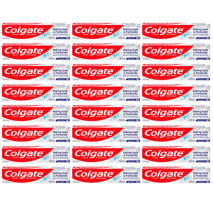 Colgate – Baking Soda & Peroxide Whitening Toothpaste, Brisk Mint 8 oz – 24 Pack