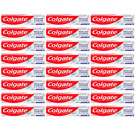 Colgate – Baking Soda & Peroxide Whitening Toothpaste, Brisk Mint 8 oz – 24 Pack