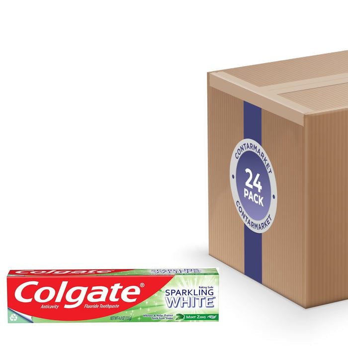 Colgate Sparkling White Mint Toothpaste - 4 oz - 24 Pack