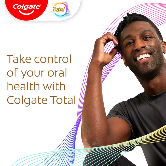 Colgate Total Active Prevention Fresh Mint Stripe Toothpaste - 5.1 oz - 24 Pack