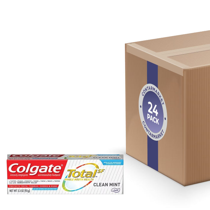 Colgate Total Clean Mint Paste Toothpaste - 3.3 oz - 24 Pack