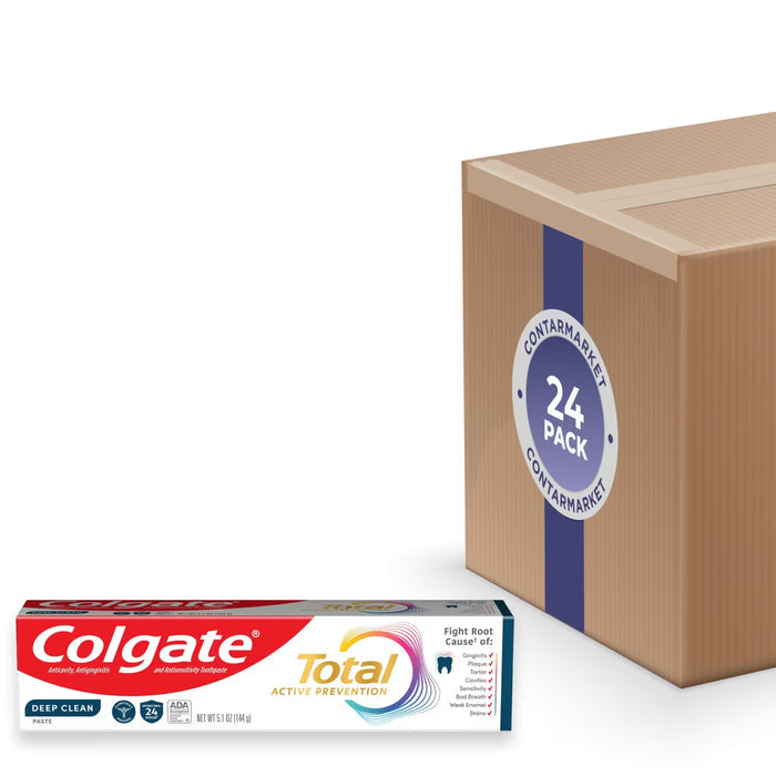 Colgate Total Deep Clean Whitening Toothpaste Mint - 5.1 oz - 24 Pack