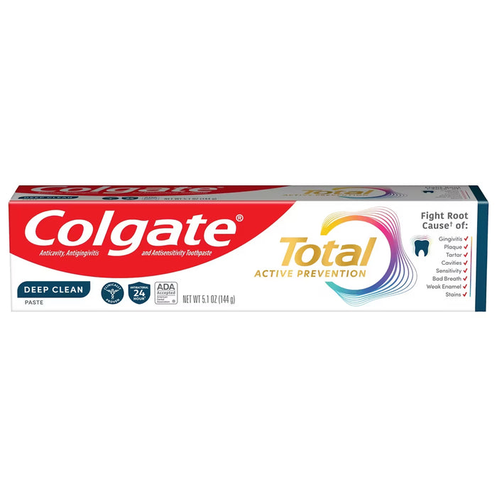 Colgate Total Deep Clean Whitening Toothpaste Mint - 5.1 oz - 24 Pack