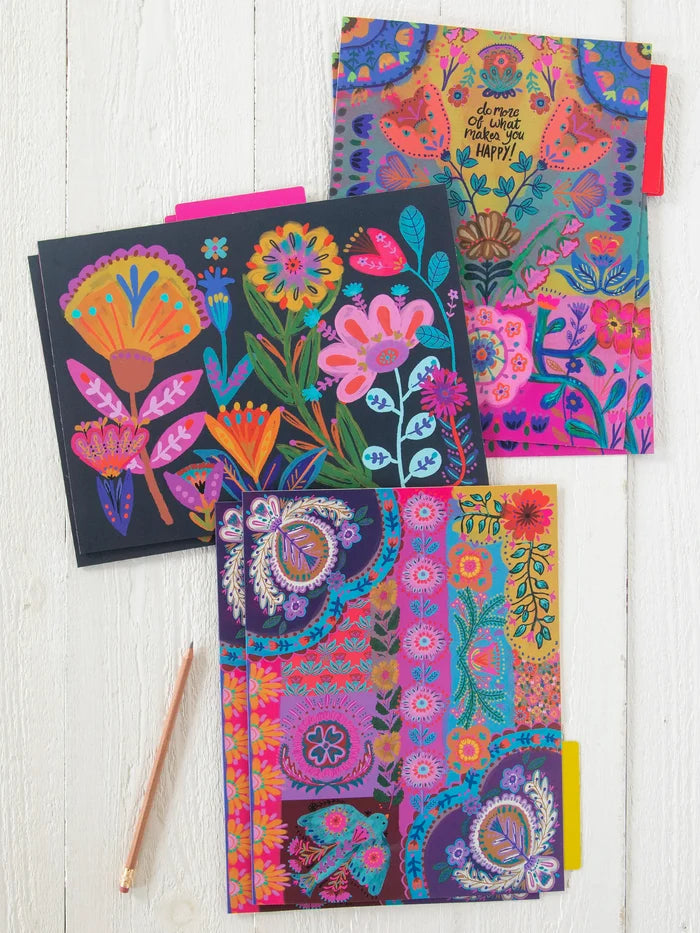 Colorful File Folders, Set of 6 - Mustard-view 1