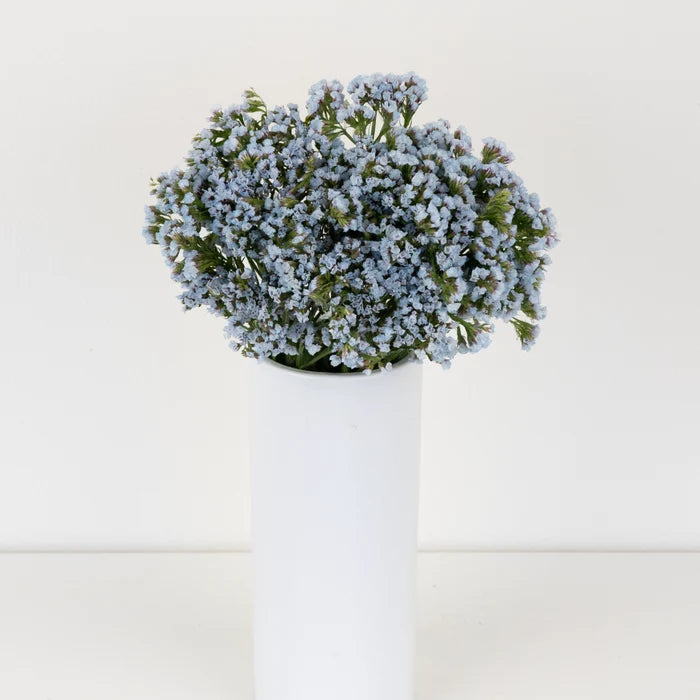 Cool Blue Tinted Statice Flower Vase - Image