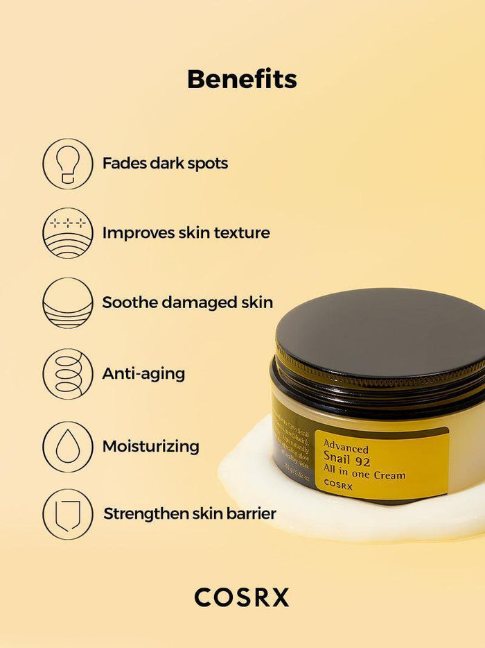 Cosrx Advanced Snail 92 All In One Cream 100gm