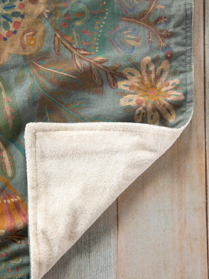Cotton Dish Towel - Folk Flower-view 2