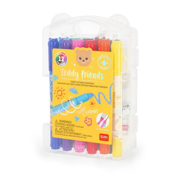 Crayons - Set Of 12 - Teddy Friends
