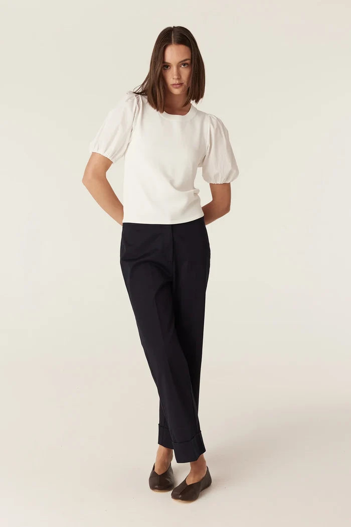 CREPE SPRING TOP | White - Darling & Domain
